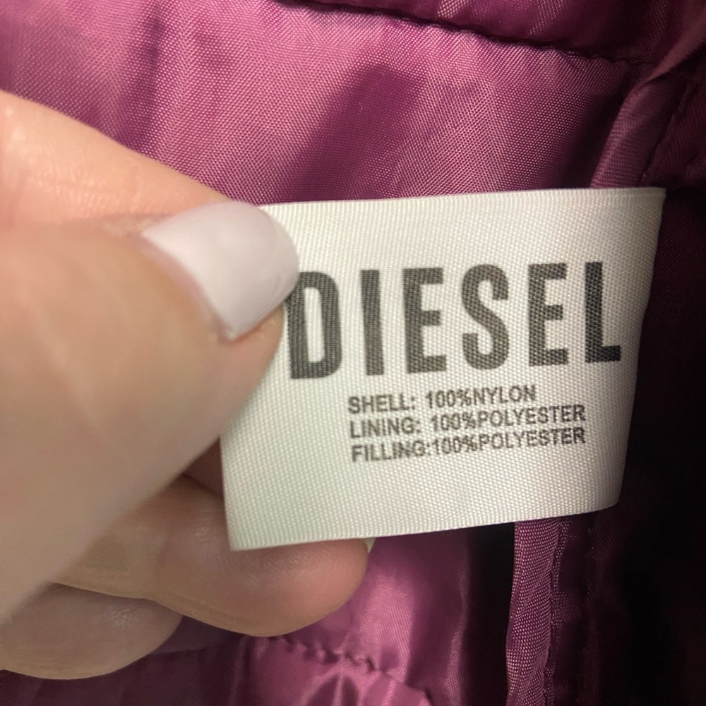 EUC Navy blue light weight puffer coat. M-L - Picture 5 of 6